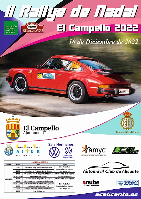 Cartel II Rallye de Nadal El Campello 2022 v3 450
