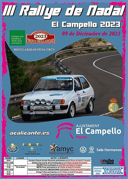 Cartel III Rallye de Nadal El Campello 2023