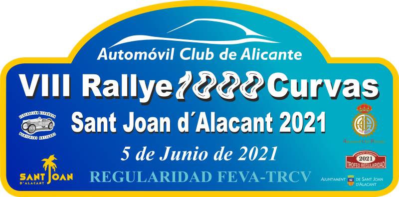 PLACA RALLYE 1000 CURVAS 2021 800