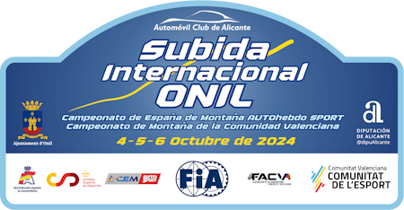Placa Subida Internacional de Onil 2024