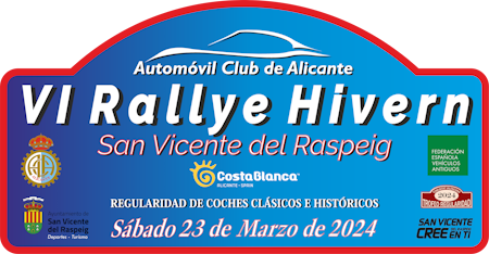 PLACA VI RALLYE HIVERN SAN VICENTE RASPEIG 2024