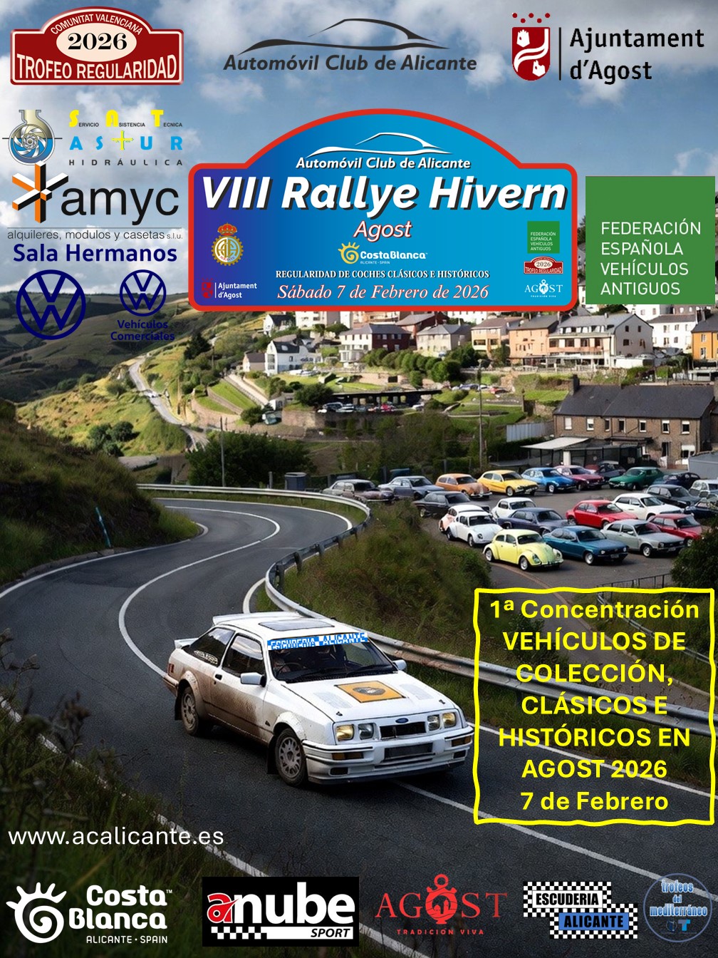 Cartel VII Rallye Hivern Agost Costablanca 2026