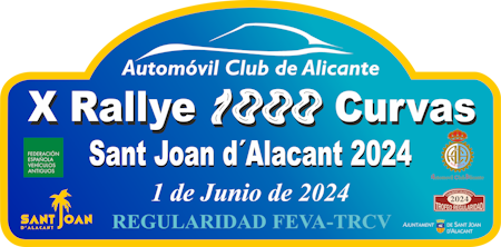 Placa X Ralllye 1000 Curvas SJA 2024